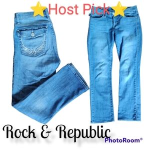 Rock & Republic Women's bootcut jeans Size 6 Host Pick ⭐ Y2k